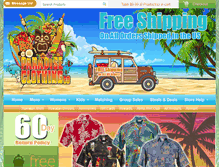 Tablet Screenshot of paradiseclothingco.com